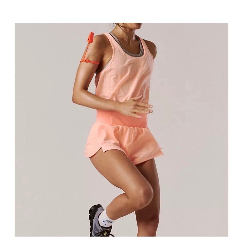 Free People FP Movement Light As Air Runsie – Melon Athletic Romper